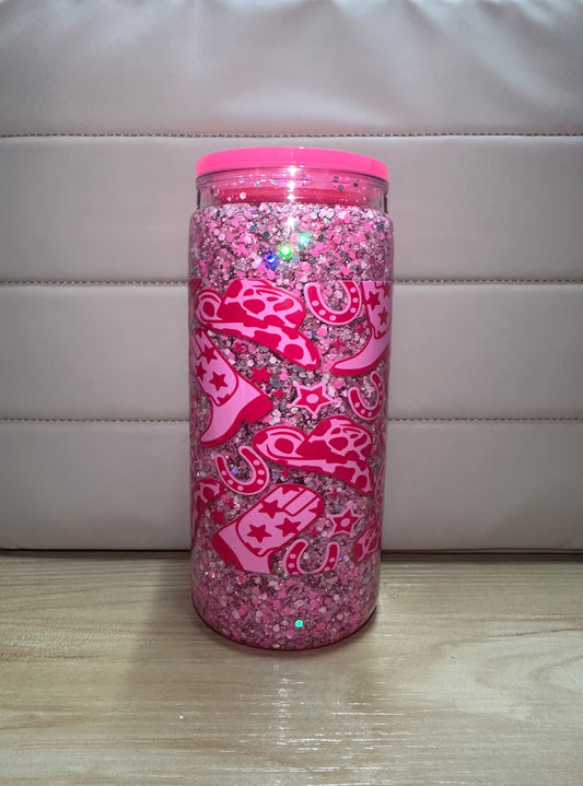 Pink Snow Globe